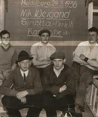 Nikolaus Weigand und das Team der ersten Stunde